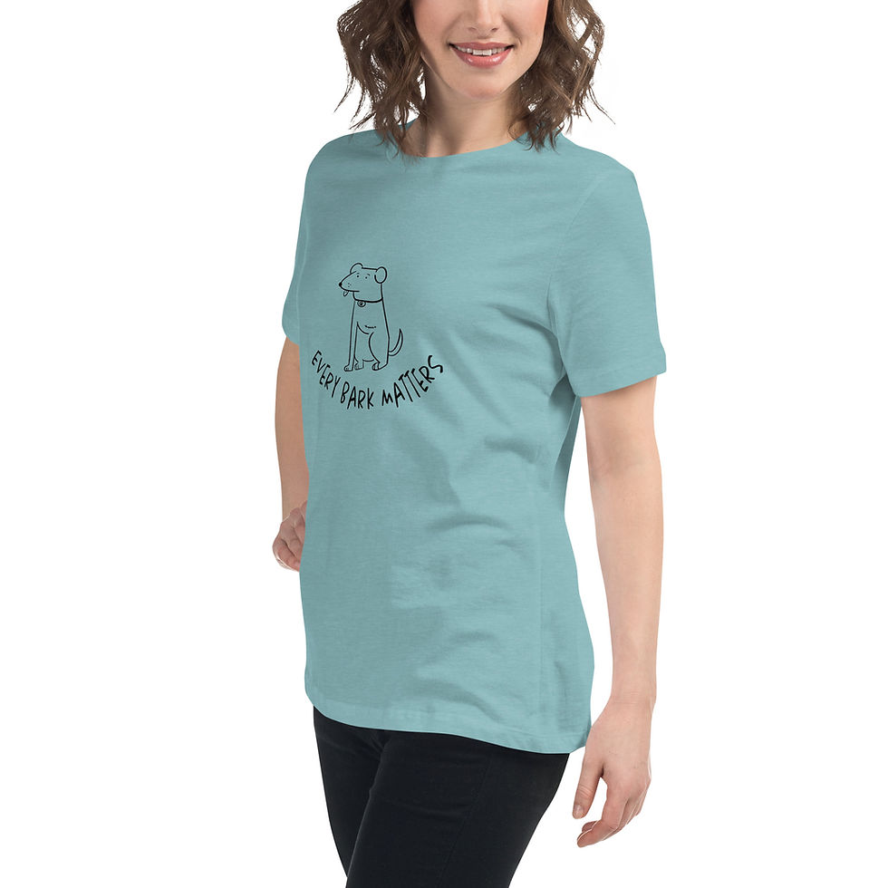 Thumbnail: "Every Bark Matters" women's relaxed t-shirt