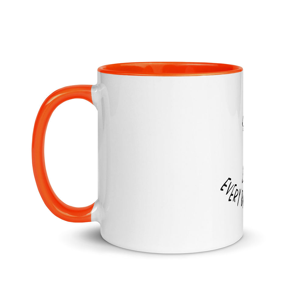 Thumbnail: "Every Bark Matters" white glossy mug with color inside