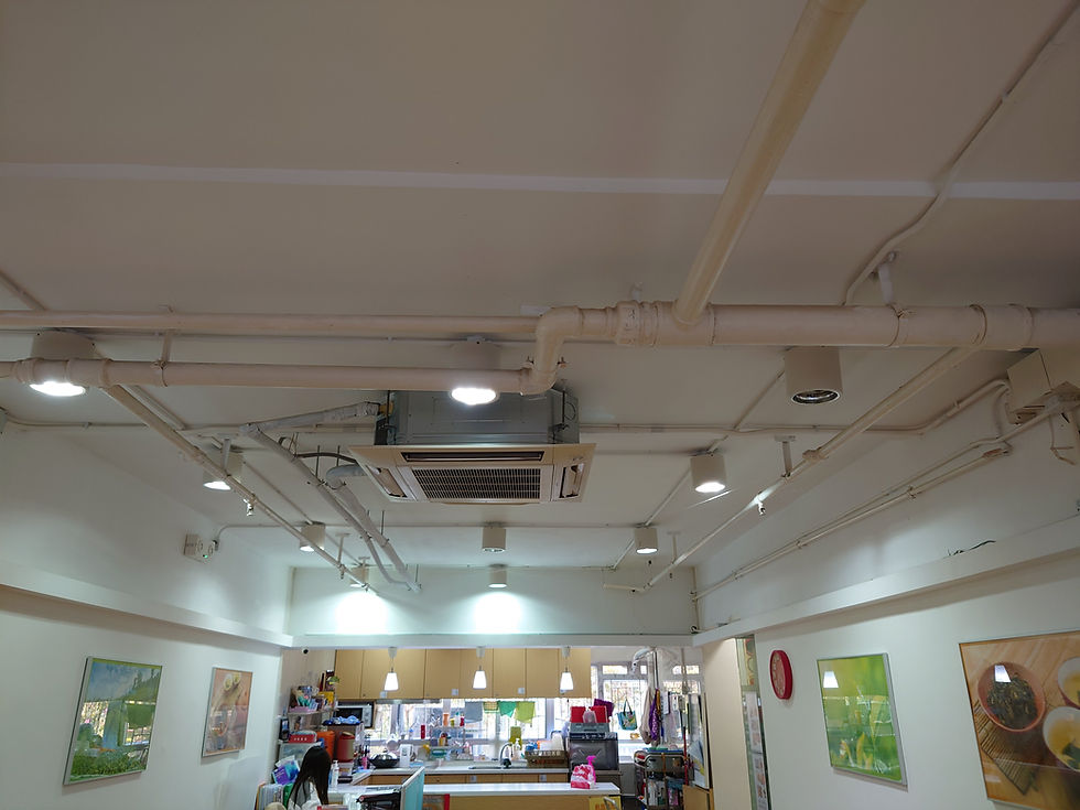 AC Home 替社區服務中心上門睇位,準備冷氣工程