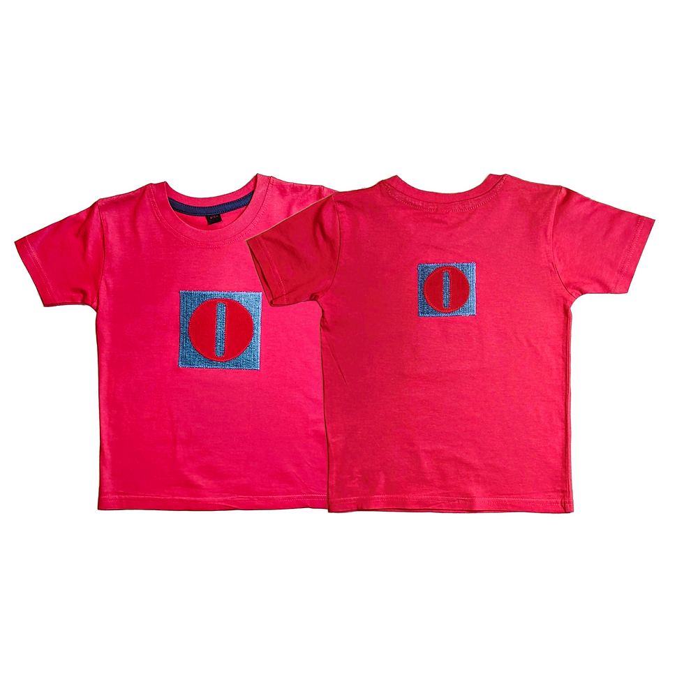 Thumbnail: Short Sleeve Alphabet T-Shirt - O