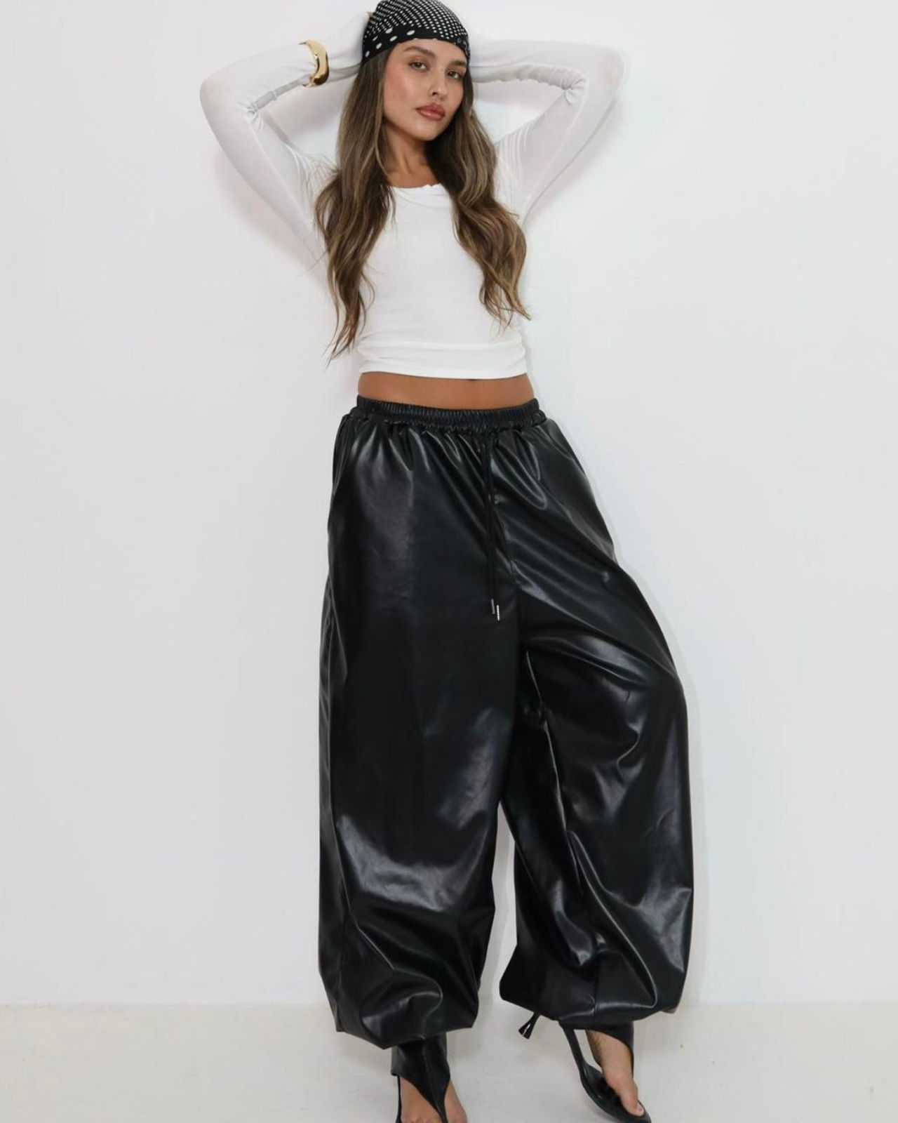 מיכנס דמוי עור בלון 