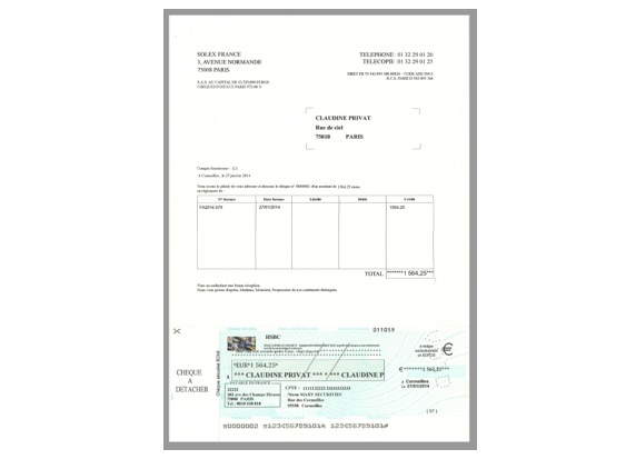 Miniature : 1000 Lettres-chèques avec Hologramme