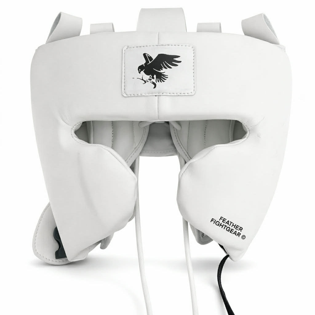 Classic White Feather Headguard