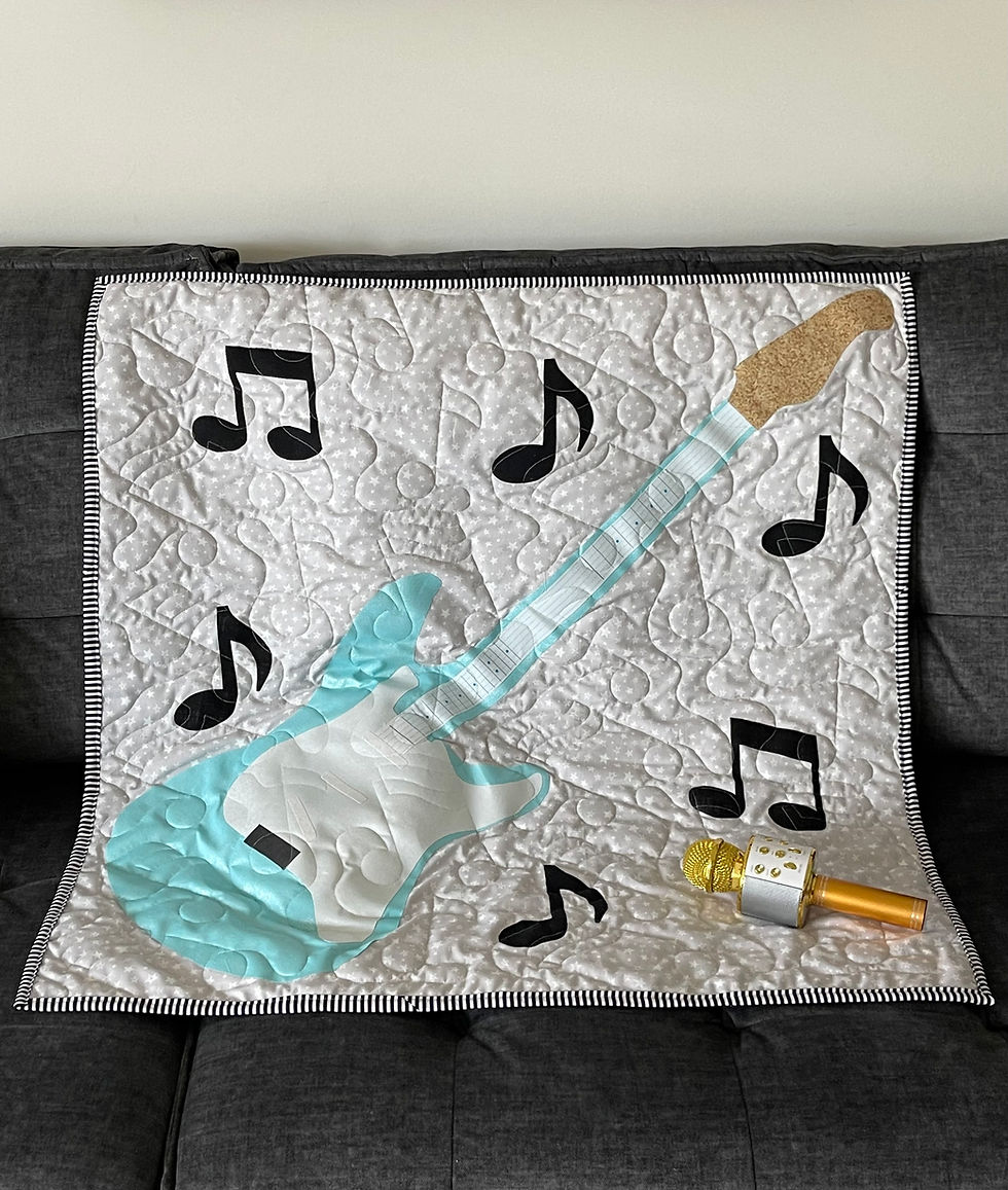 Thumbnail:  I'm with the Band - Baby Quilt Design