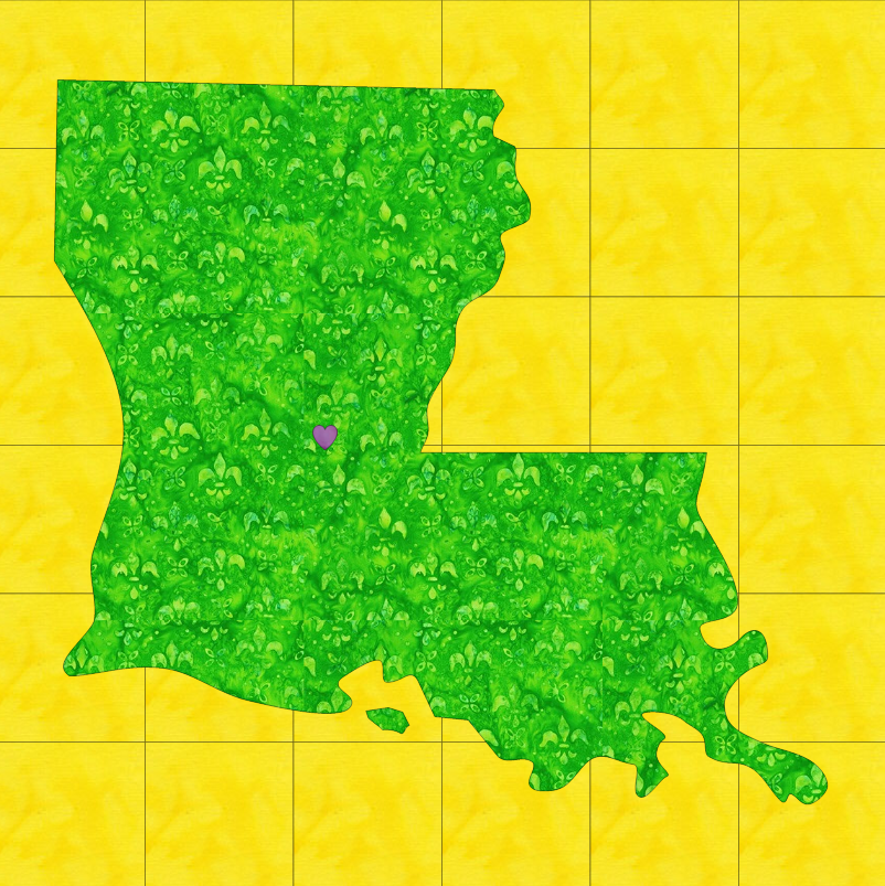 Thumbnail: The Bayou State - Louisiana  Pattern Design Detail