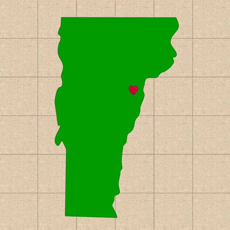 Thumbnail: The Green Mountain State - Vermont Pattern detail