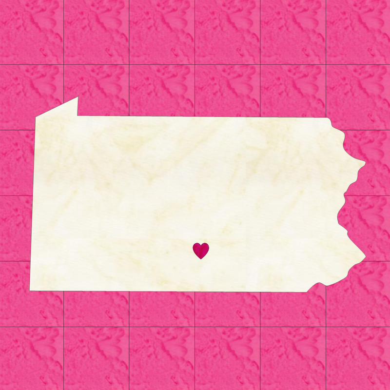 Thumbnail: The Keystone State - Pennsylvania Pixelated Design