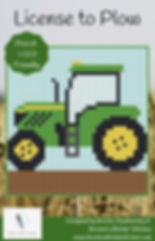 License to Plow - Pixelated Quilt Pattern (Hardcopy)