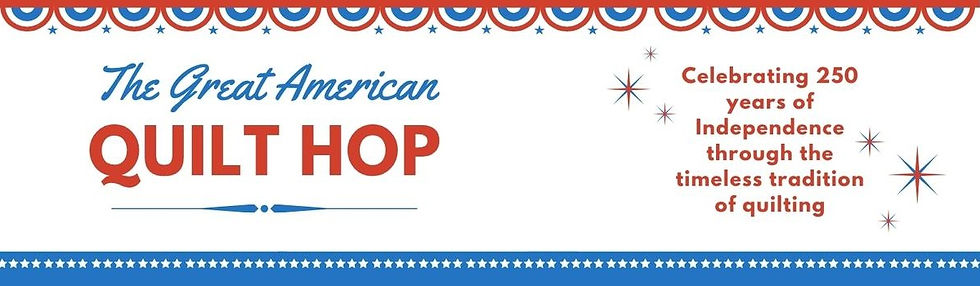 The Great American Quilt Hop Banner