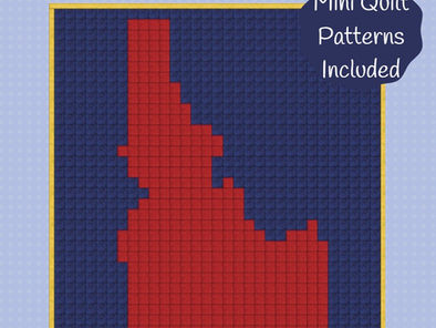 The Gem State Idaho pixelated quilt pattern