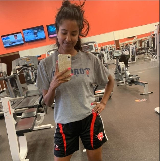 Soccer training at the gym