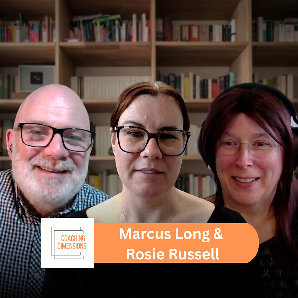 Three people Marcus Long & Rosie Russell