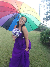 Donna's Purple & White Roses wedding flowers for hire