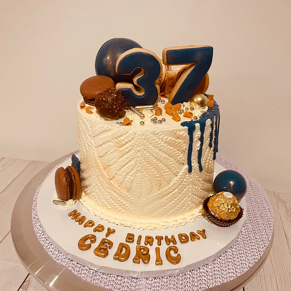 Thumbnail: Photo of a Passion Fruit Coconut Cake with chocolate details