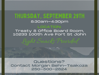 Off Reserve Meeting- September 29, 2022- FSJ