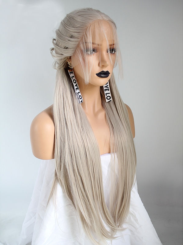 Thumbnail: Wig Ash Blonde Braided
