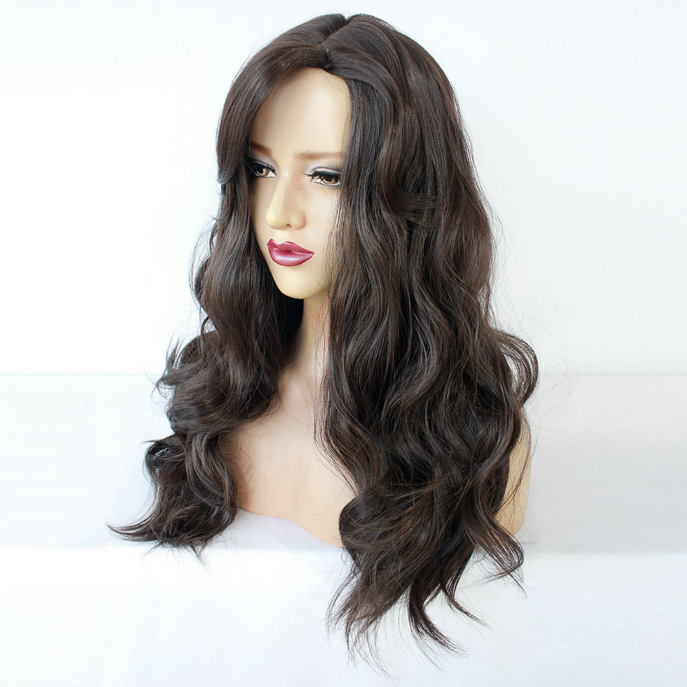 Thumbnail: Wig Wavy Long Brown