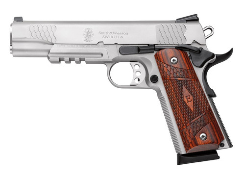 Smith&amp;Wesson S&W 1911TA E-SERIES SILVER 5″ CAL.45ACP 8 COUPS