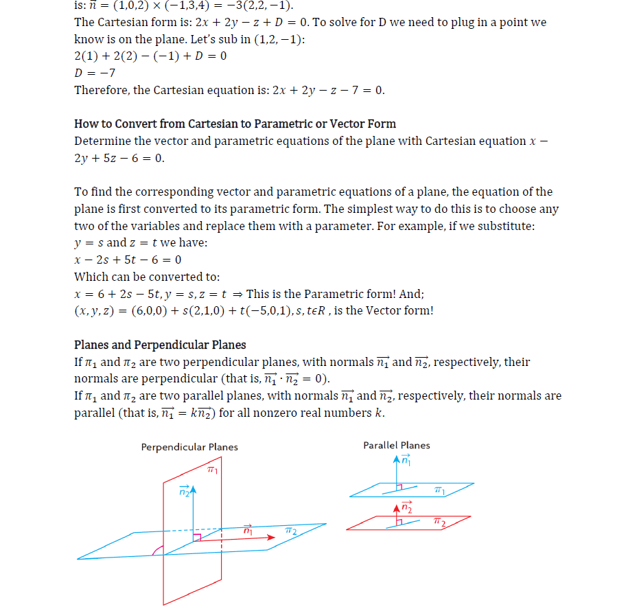 Thumbnail: Grade 12 Calculus & Vectors Study Manual