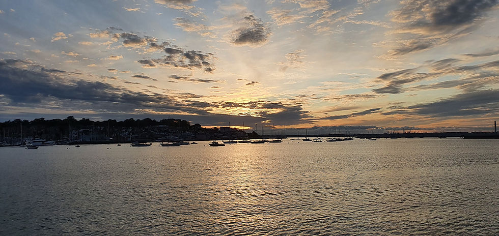 Cowes Harbour sunset
