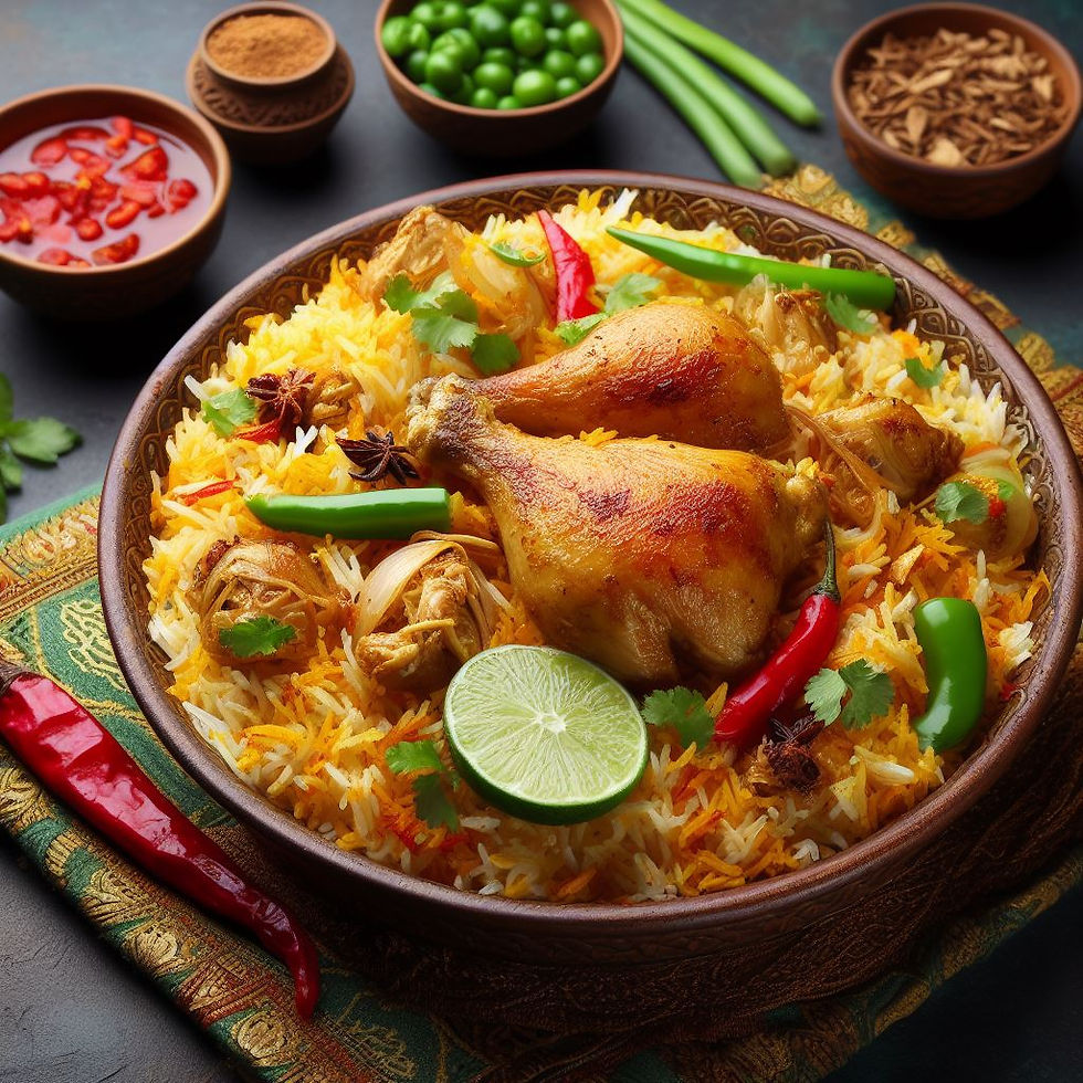 Arranged Food and Objects