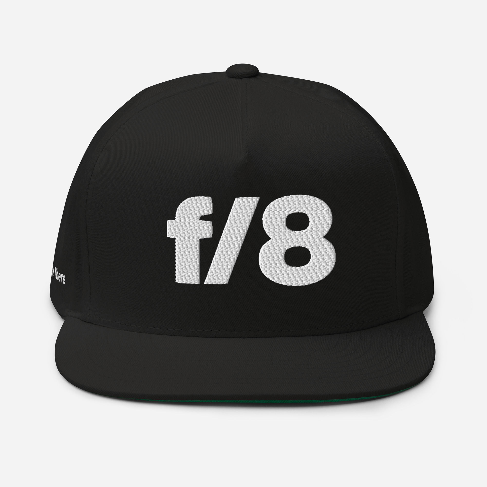 F/8 Flat Bill Cap — Snapback Photographer Hat, Aperture Gift
