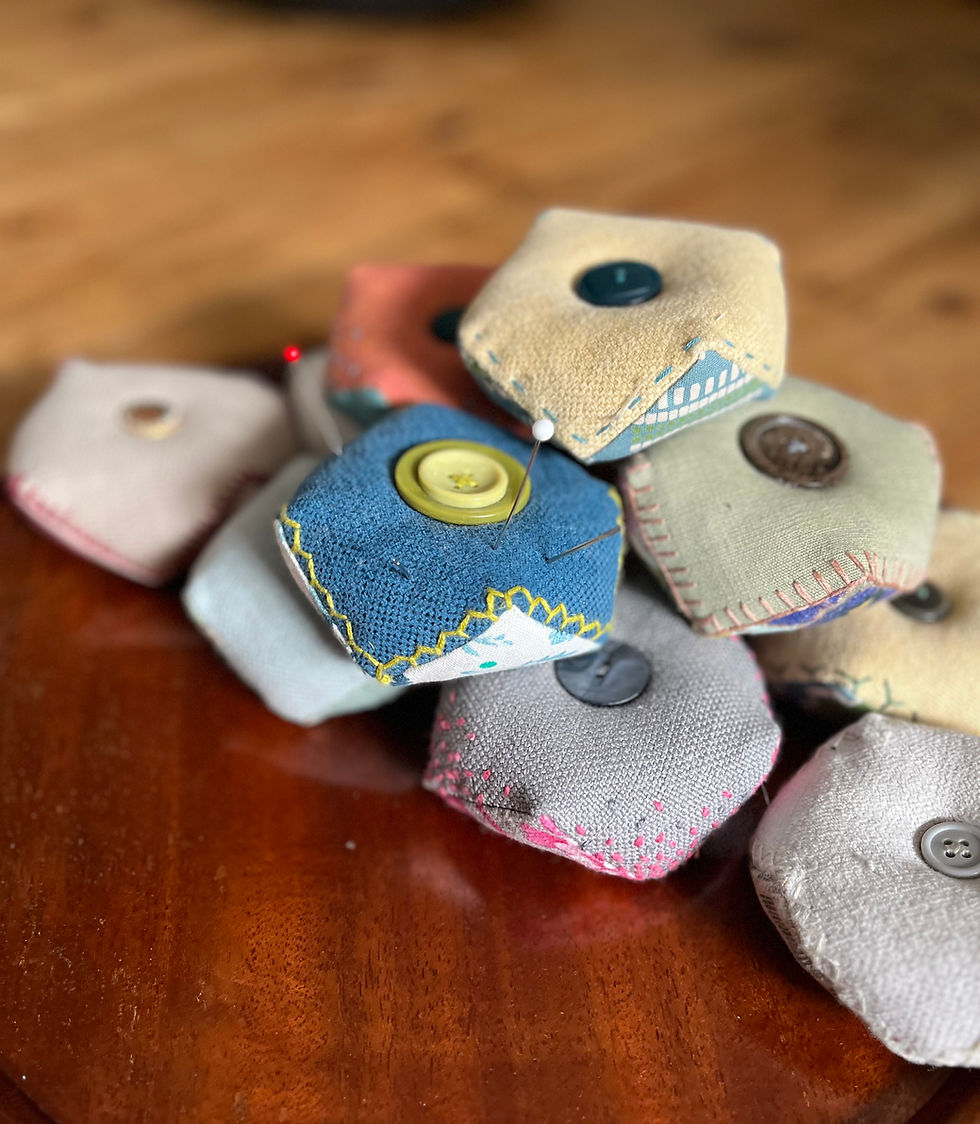 Thumbnail: Traditional Biscornu Pincushions