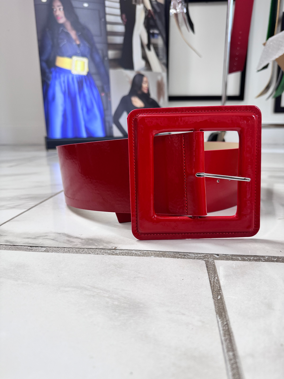 Thumbnail: THE RED  PATENT BELT