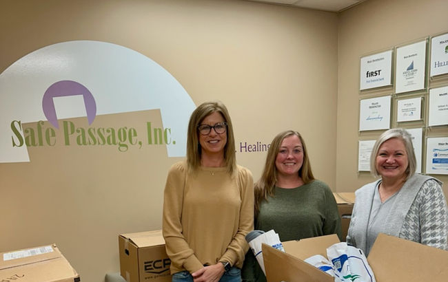 Comfort Care Kit delivery to Safe Passage, Inc. in Batesville