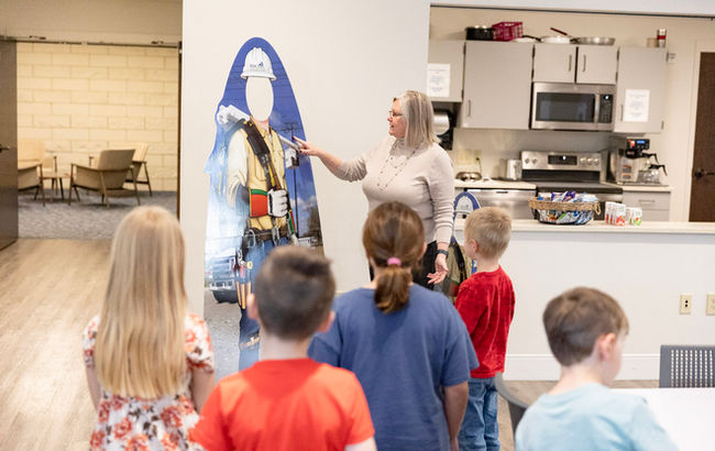 group of kids at Co-op Kids Club
