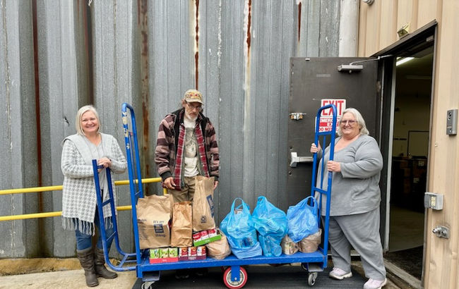 Food Donation to Good Samaritan Food Pantry in North Vernon