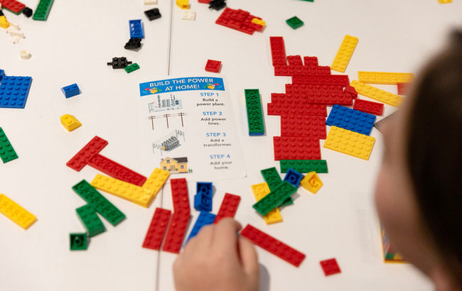 instructions and legos