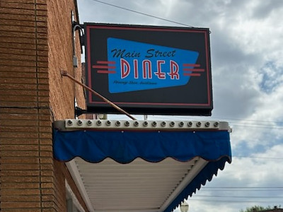 Main Street Diner street sign