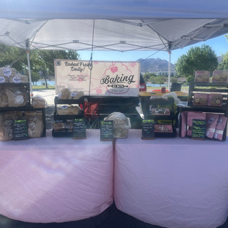 Farmer's Market set-up for Baking By Beth