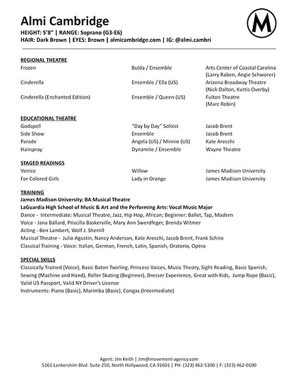 Almi C Resume