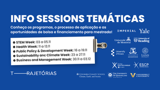 Mestrado no exterior com bolsa: info sessions temáticas do Instituto Trajetórias