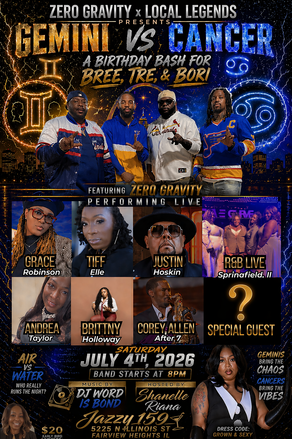 Gemini vs Cancer 4th of July Birthday Bash