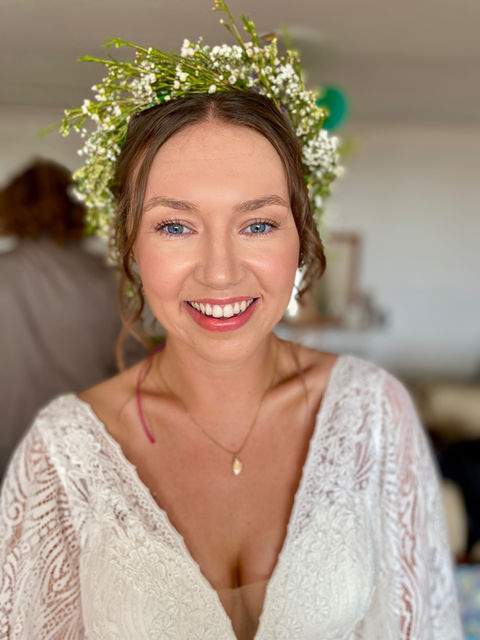 glowy wedding makeup Brighton