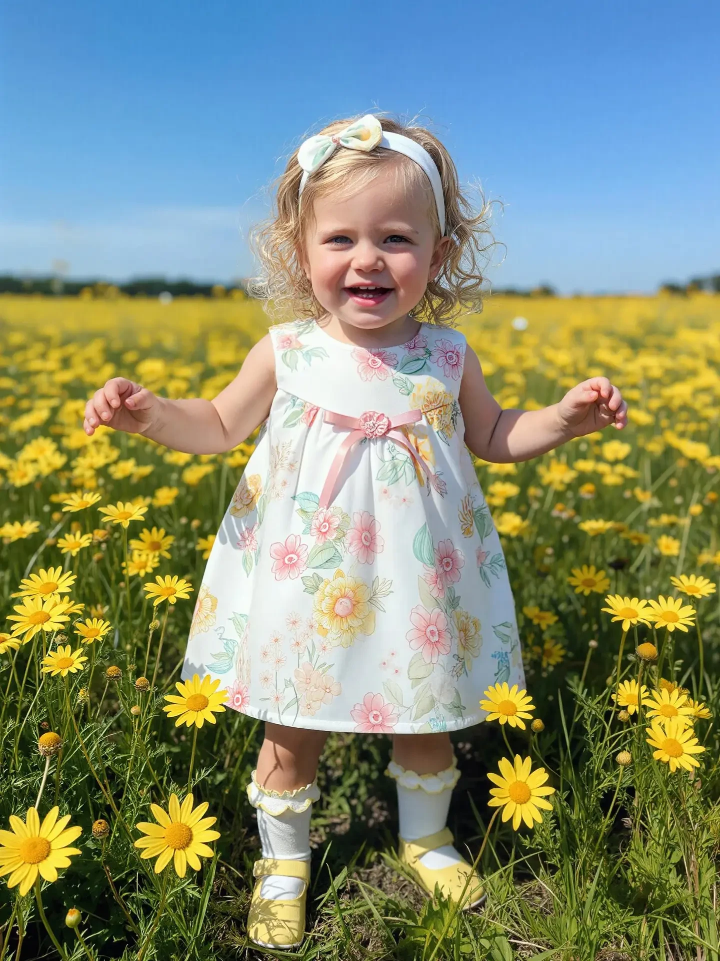 Baby girls cotton floral dress