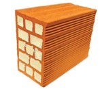 Insulation-filled hollow block