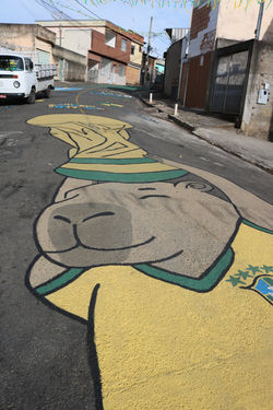 Pintura da Rua Adolfo Leonel