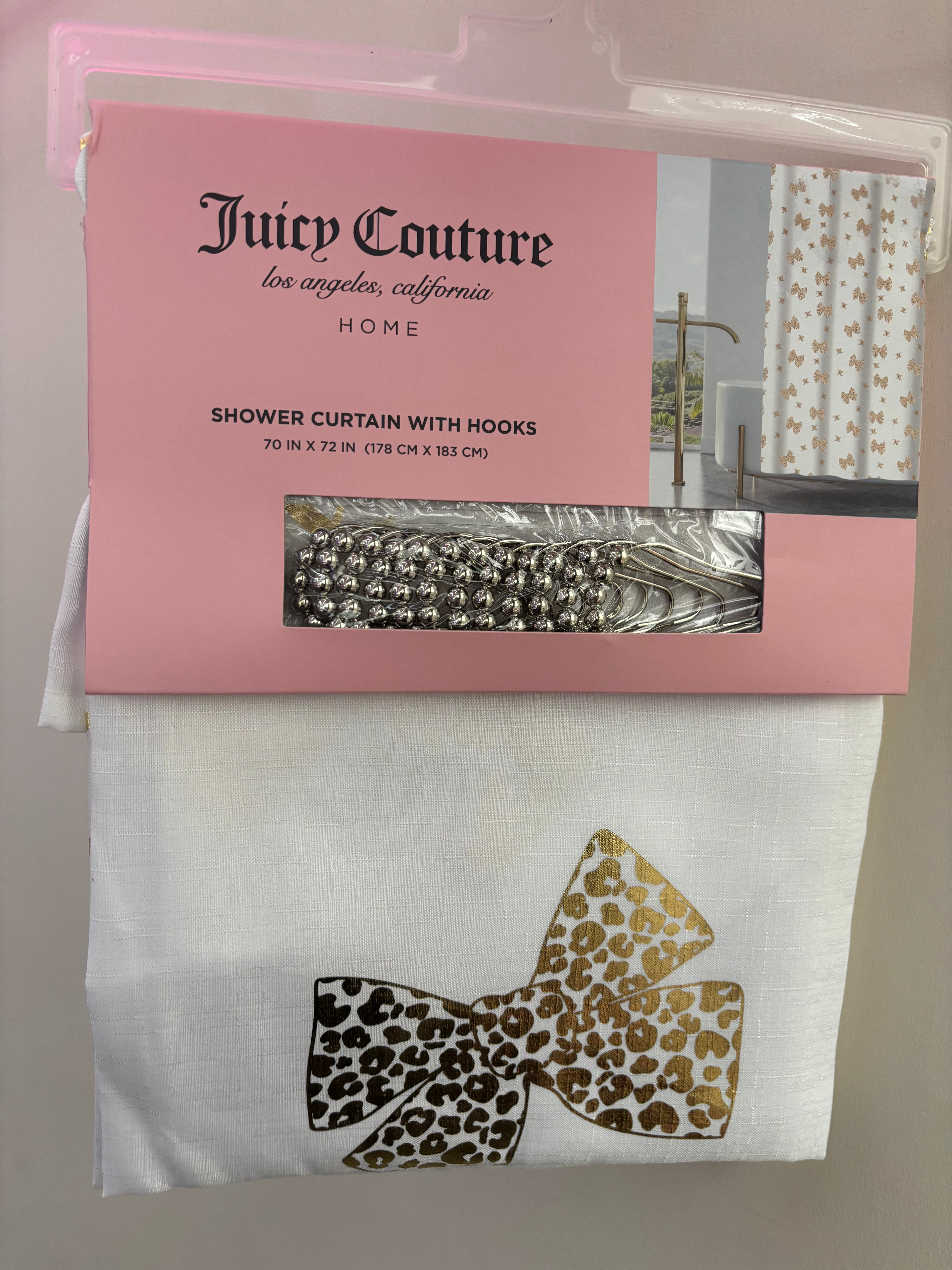 Cortina de baño con gancho Juicy couture 