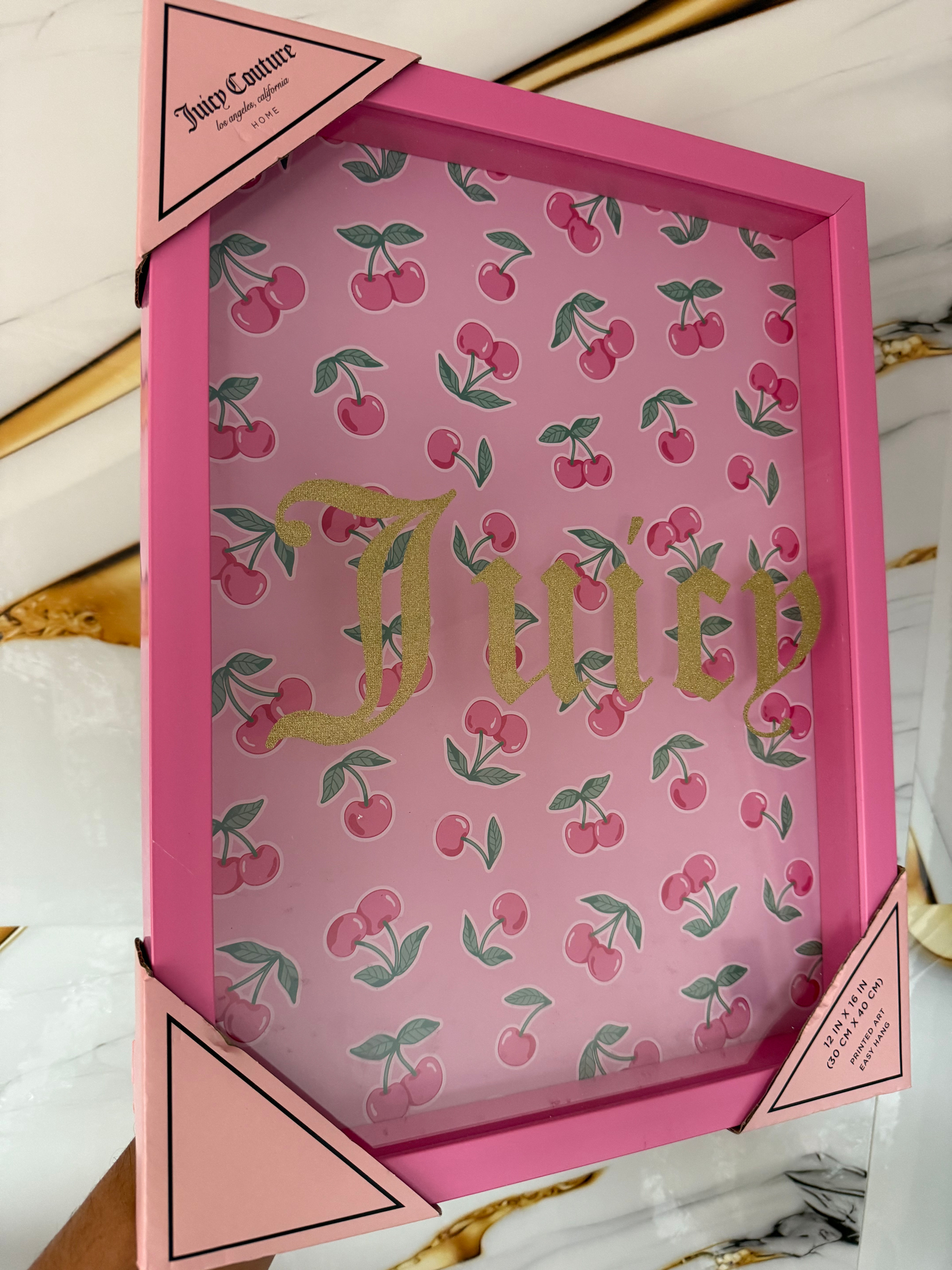 Cuadro Juicy rosado acrílico 