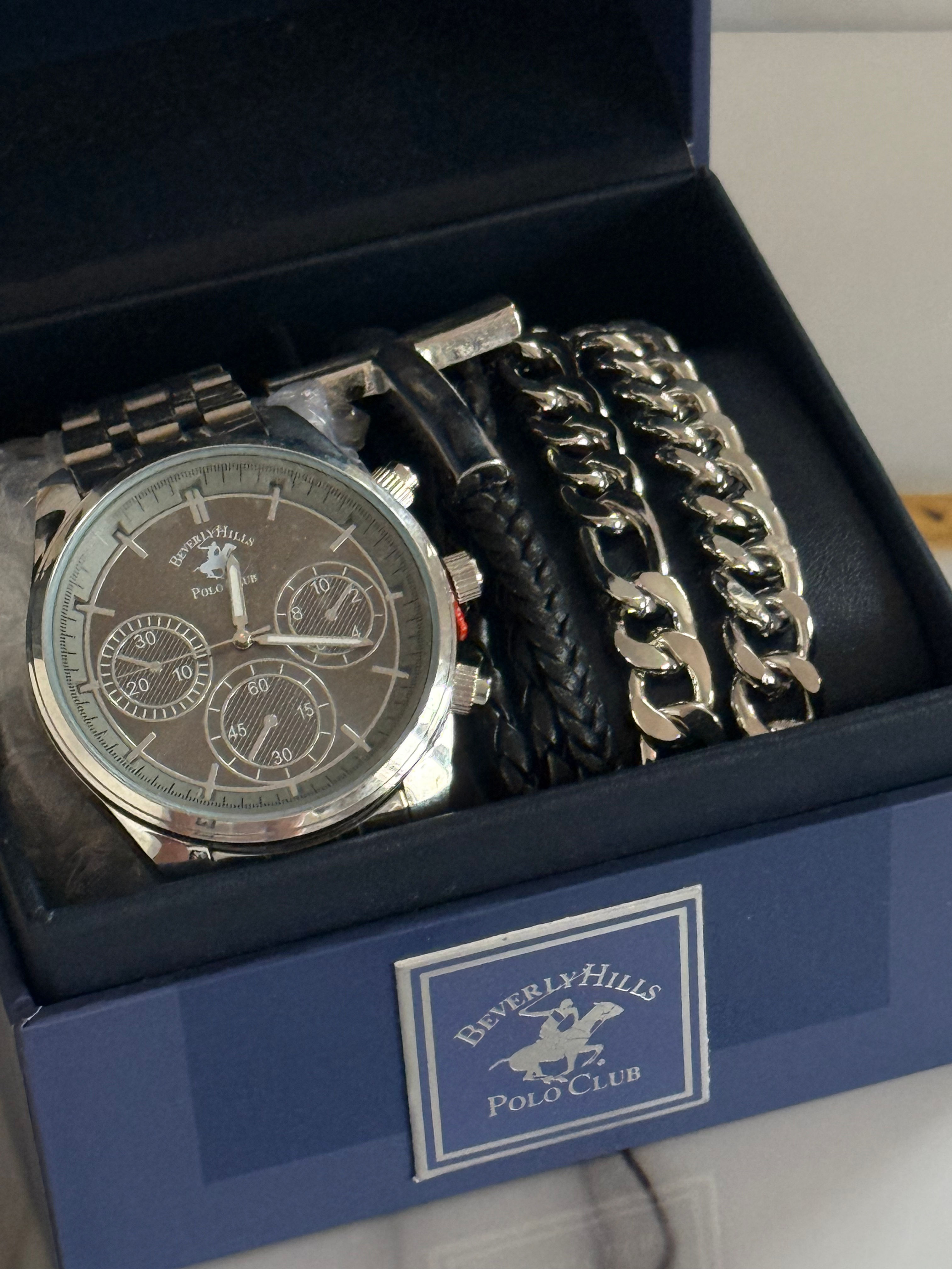 Reloj polo + accesorios 
