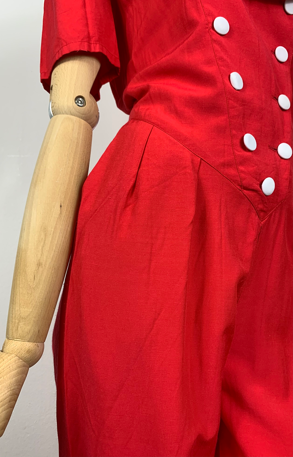 Thumbnail: 80s Double Breasted Sailor Jumpsuit