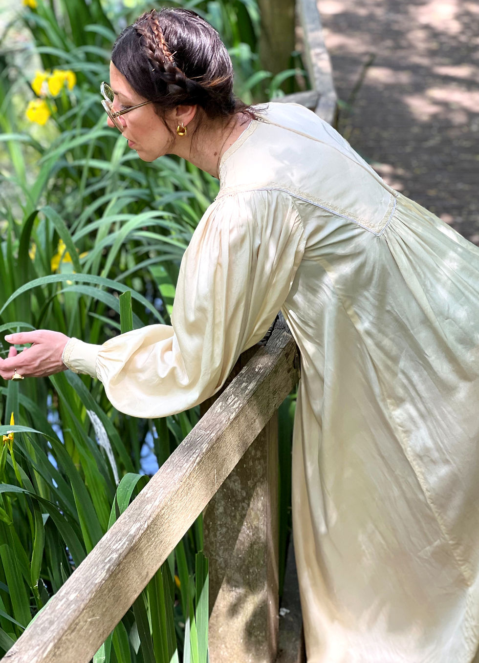 Thumbnail: 70s Bohemian Silk Maxi Gown