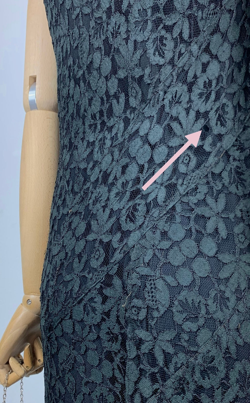 Thumbnail: 30s Lace & Silk Flared Dress