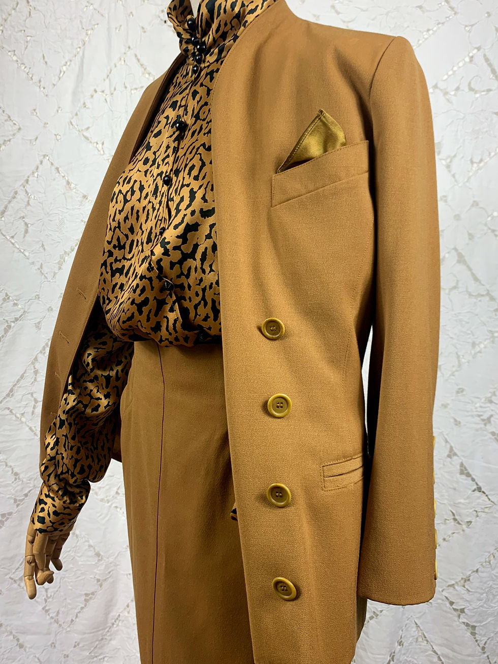 Thumbnail: 80s Escada by Margaretha Ley Wool Skirt Suit