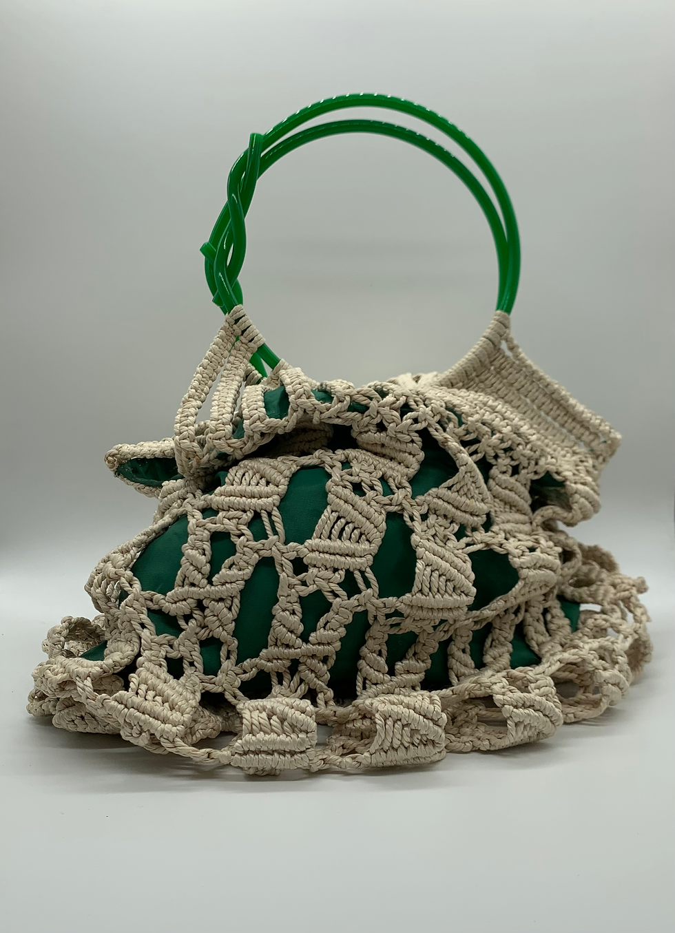 Thumbnail: 60s Crochet Boho Handbag