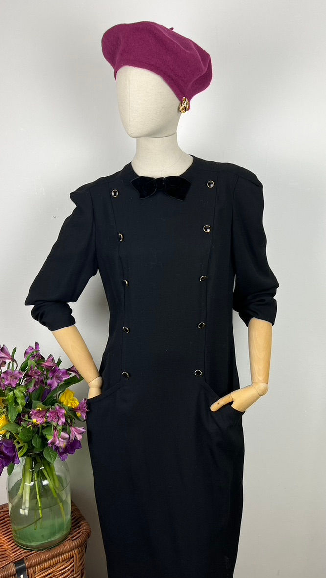 Thumbnail: 80s Wool Double Breasted Dress